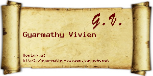 Gyarmathy Vivien névjegykártya